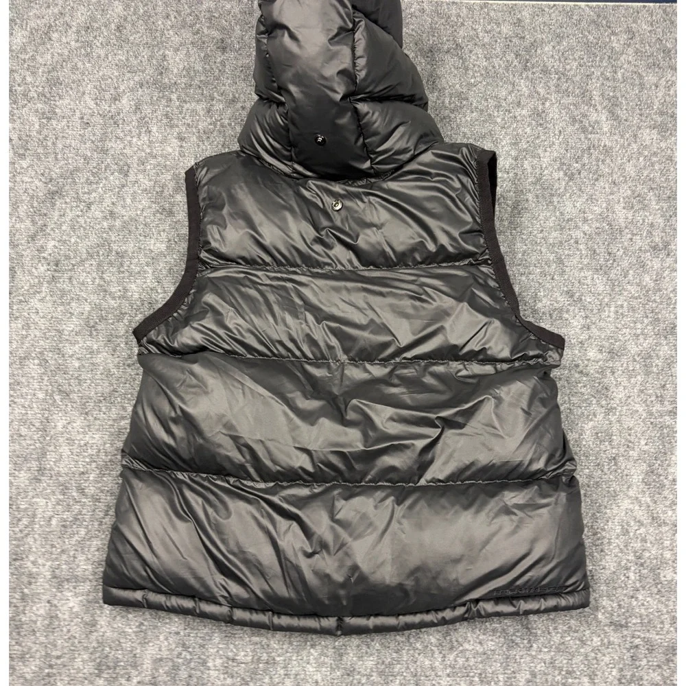 Nike Therma-FIT Puffer Vest Black Hooded Quilted Sleeveless Jacket Youth Medium